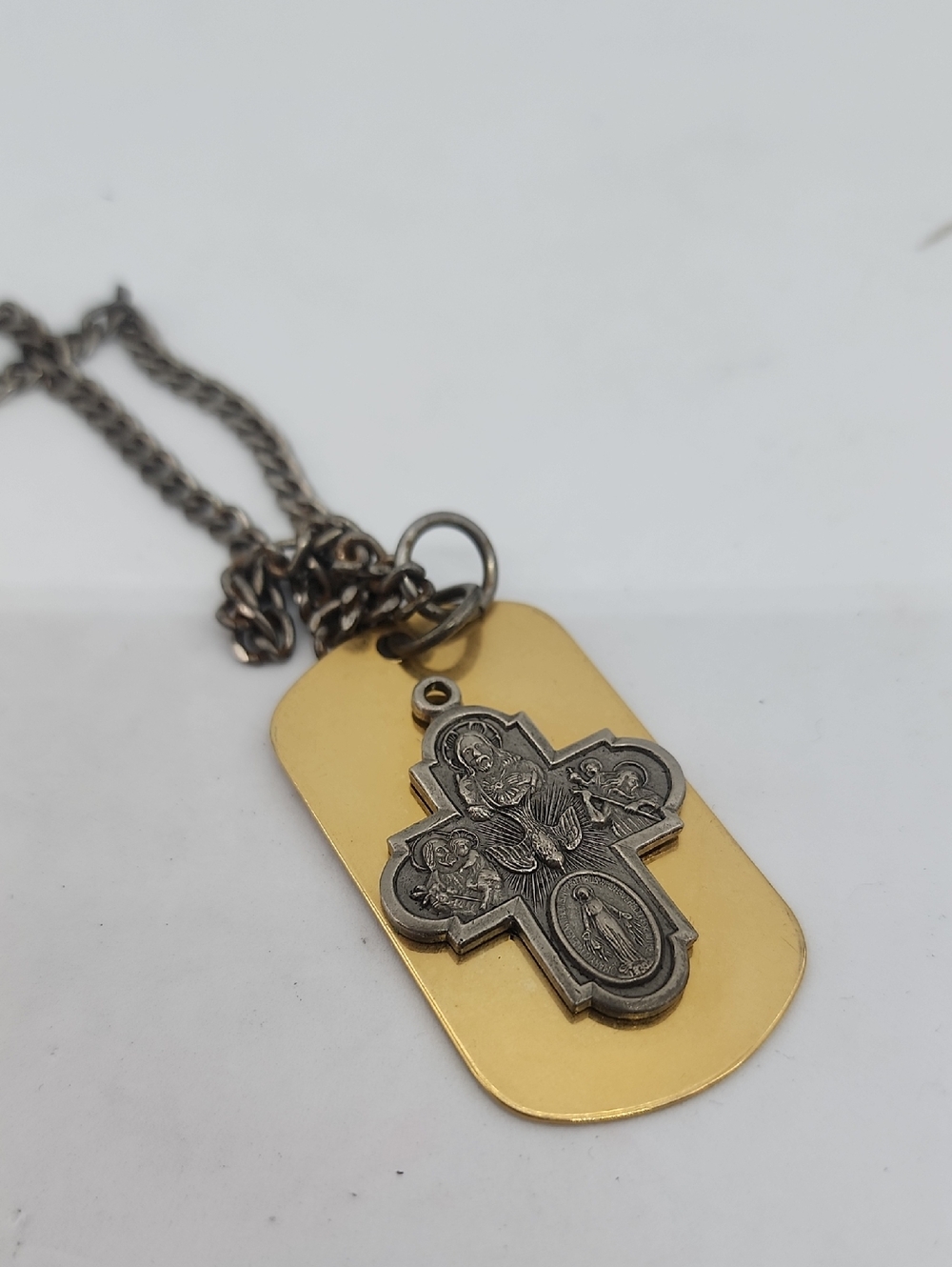 GOLD CROSS DOG TAG